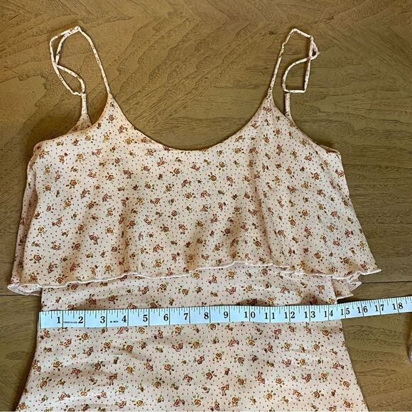 Revolve Blu Moon Cream Floral Rose Print Summer Lovin Mini Dress Size XS - Picture 8 of 11